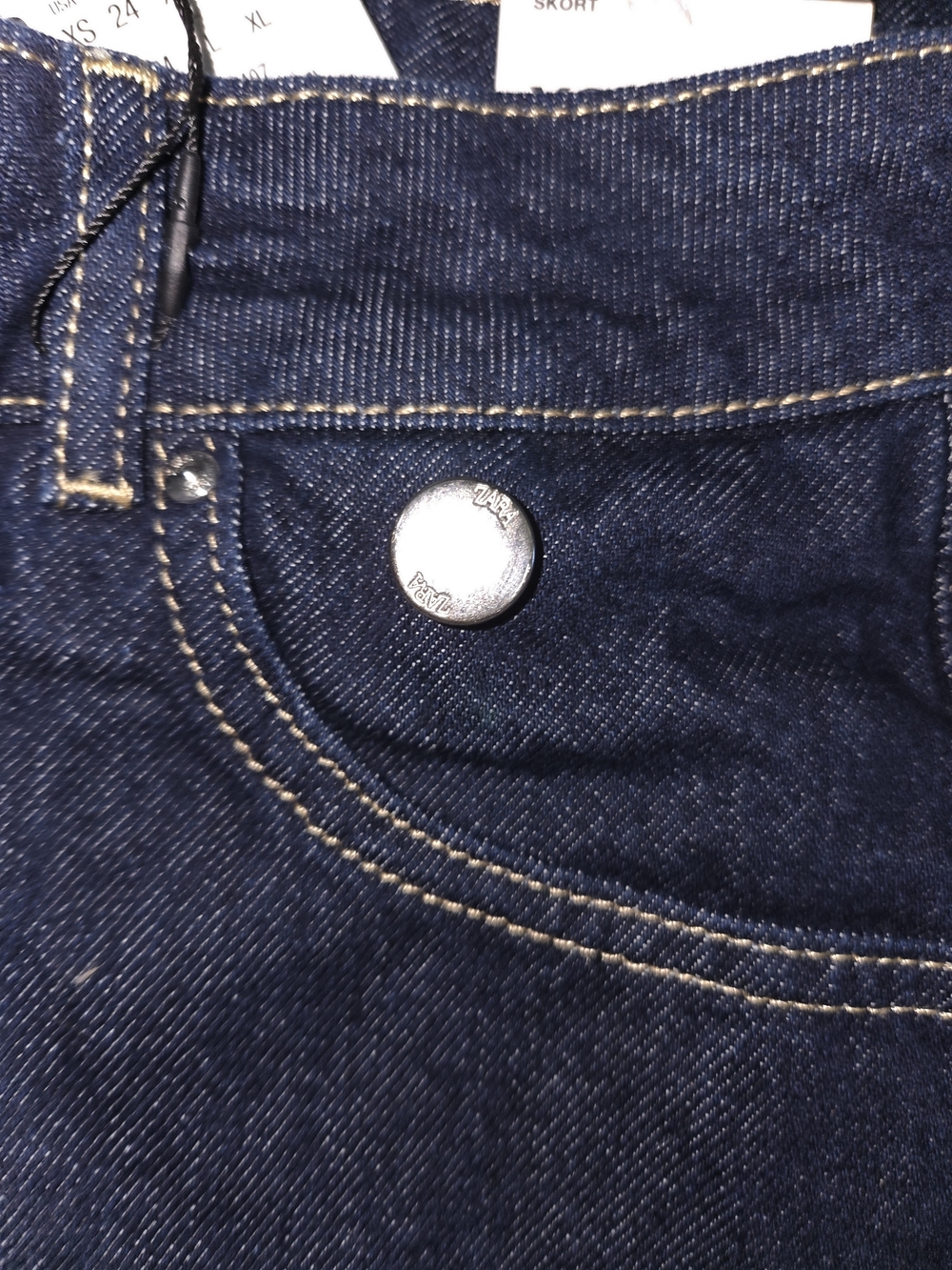 Zara Dark Blue Denim Jacket and Skirt Set - Picture 9 of 16